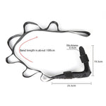 2 PCS Yoga Stretch Trainer Riabilitazione Correzione Cintura Piede Caduta Barella, Oxford Black