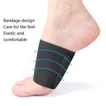 2 paia di piedini piatti con supporto in silicone S M L
