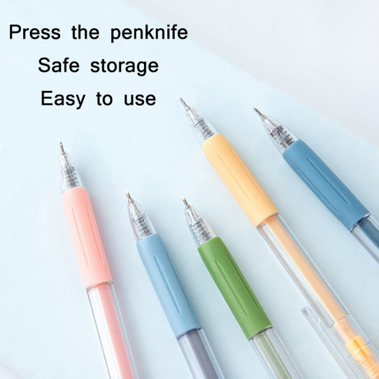 20 PCS Press Pen Type Utility Knife Student Appointment Book Paper Cutting Knife, Cutting Knife