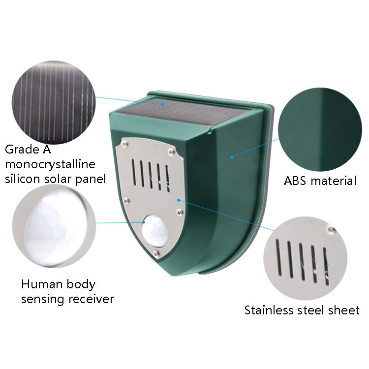 N911M Solar Rouse Alarm Lamp Induzione a infrarossi Animal Drive, N911M