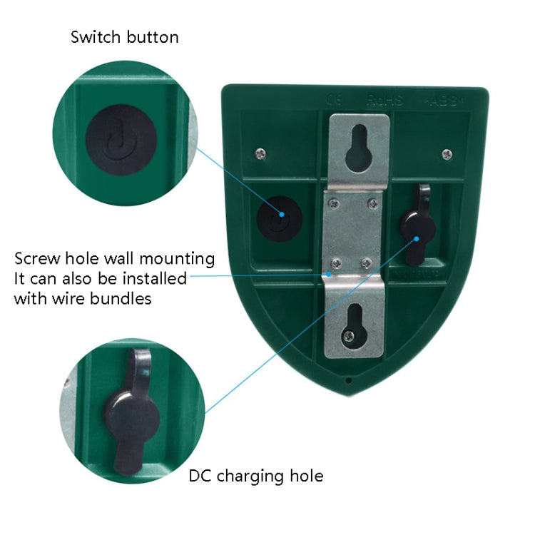 N911M Solar Rouse Alarm Lamp Induzione a infrarossi Animal Drive, N911M