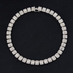 NL075H Bracciale con collana Street Hip Hop Square Rock Candy, misura:, 18cm (Gold), 18cm (Silver), 45cm (Gold), 45cm (Silver)