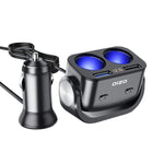 Spina di conversione accendisigari per caricabatteria da auto Ozio, Y34QA Black QC3.0 Fast Charge, Y48QA Black All Agreement Flash Charge