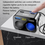 Spina di conversione accendisigari per caricabatteria da auto Ozio, Y34QA Black QC3.0 Fast Charge, Y48QA Black All Agreement Flash Charge