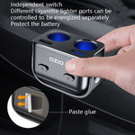 Spina di conversione accendisigari per caricabatteria da auto Ozio, Y34QA Black QC3.0 Fast Charge, Y48QA Black All Agreement Flash Charge