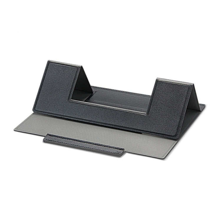 Supporto per telefono tablet pieghevole in pelle per laptop, Leather Folding Stand