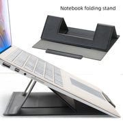Supporto per telefono tablet pieghevole in pelle per laptop, Leather Folding Stand