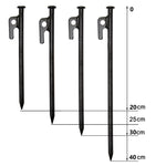 Chiodi a terra a baldacchino fissi antivento da campeggio all'aperto, 4 PCS 20cm, 6 PCS 20cm, 8 PCS 20cm, 10 PCS 20cm, 4 PCS 25cm, 6 PCS 25cm, 8 PCS 25cm, 10 PCS 25cm, 4 PCS 30cm, 6 PCS 30cm, 8 PCS 30cm, 10 PCS 30cm, 4 PCS 40cm, 6 PCS 40cm, 8 PCS 40cm ...