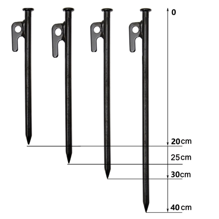Chiodi a terra a baldacchino fissi antivento da campeggio all'aperto, 4 PCS 20cm, 6 PCS 20cm, 8 PCS 20cm, 10 PCS 20cm, 4 PCS 25cm, 6 PCS 25cm, 8 PCS 25cm, 10 PCS 25cm, 4 PCS 30cm, 6 PCS 30cm, 8 PCS 30cm, 10 PCS 30cm, 4 PCS 40cm, 6 PCS 40cm, 8 PCS 40cm ...