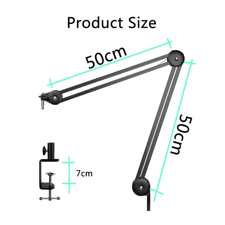 Stent da tavolo per microfono con rotazione 360°