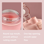 Colori sfumati di grande capacità da 1000 mlBicchiere per acqua sportiva in plastica, Cherry Pink, Sky Blue, Silver Gray