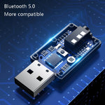 T7 4 in 1 Bluetooth 5.0 Adattatore audio per ricezione trasmissione USB, T7 4 In 1