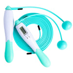 Corda per saltare con filo elettronico per conteggio sportivo da 2 pezzi, stile:, Cordless (Gray), Cordless (Green), Wired Wire Rope (Blue), Wired Wire Rope (Green), Wired Wire Rope (Gray), Wired Wire Rope Pink, Cordless Ball+Wired Wire Rope (Blue)    ...