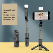 Mini Selfie Stick Bluetooth con Luce Integrata 70-76cm