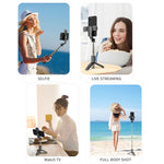 Mini Selfie Stick Bluetooth con Luce Integrata 70-76cm