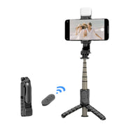 Mini Selfie Stick Bluetooth con Luce Integrata 70-76cm