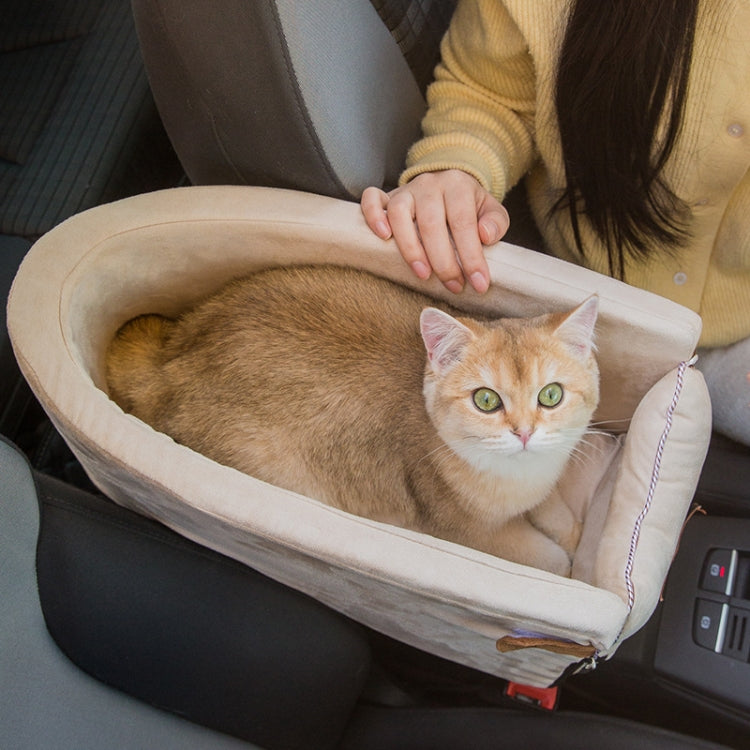 Cuscino per letto portatile per animali domestici con sedile di controllo centrale per auto, Oval + Beige, Square + Gray, Rubber + Pink, Yellow Bear+Handle, Yellow bear+Handle+Upper Cover, Gray+Handle, Gray+Handle+Upper Cover, Oval Beige+Summer Mat    ...