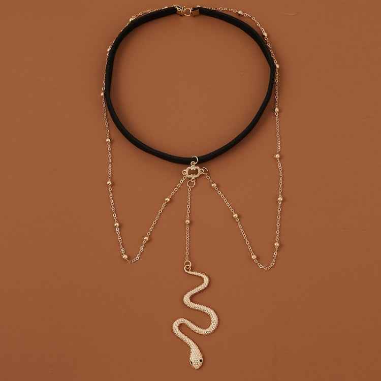 Set 2 pezzi catena corpo cavigliera serpente elastica