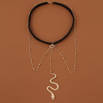 2 PCS BT192-1 Accessori catena corpo cavigliera serpente elastico lungo, BT192-1(Gold), BT192-1(Silver)