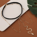 2 PCS BT192-1 Accessori catena corpo cavigliera serpente elastico lungo, BT192-1(Gold), BT192-1(Silver)