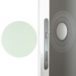20 PCS Pad in silicone anticollisione silenzioso per maniglia della porta, 5cm Round White, 5cm Round Black, 5cm Round Gray, 5cm Round Pink, 5cm Round Green, 4.5cm Square Gray, 4.5cm Square Pink, 4.5cm Square Green, 4.5cm Square White, 4.5cm Square Black