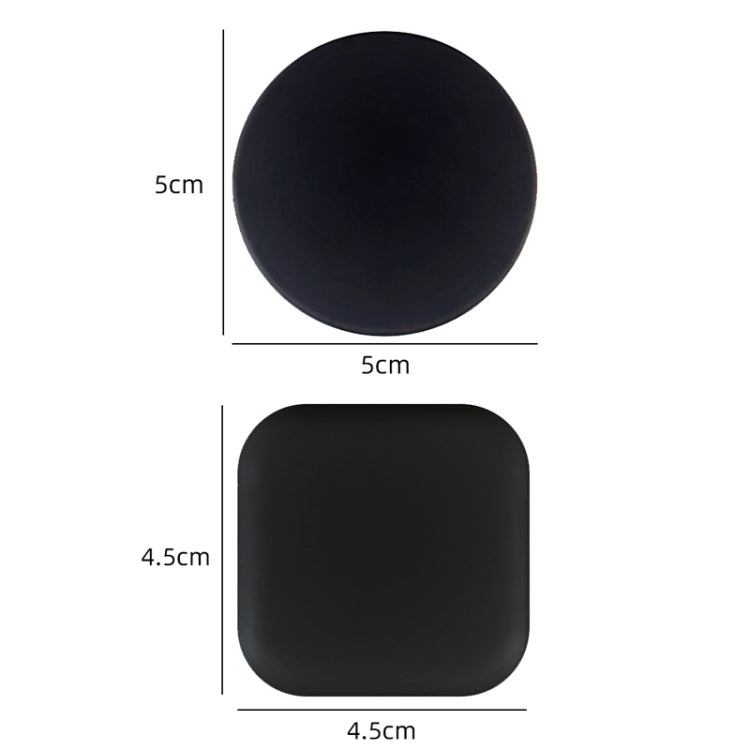 20 PCS Pad in silicone anticollisione silenzioso per maniglia della porta, 5cm Round White, 5cm Round Black, 5cm Round Gray, 5cm Round Pink, 5cm Round Green, 4.5cm Square Gray, 4.5cm Square Pink, 4.5cm Square Green, 4.5cm Square White, 4.5cm Square Black