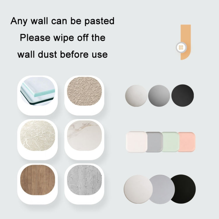 20 PCS Pad in silicone anticollisione silenzioso per maniglia della porta, 5cm Round White, 5cm Round Black, 5cm Round Gray, 5cm Round Pink, 5cm Round Green, 4.5cm Square Gray, 4.5cm Square Pink, 4.5cm Square Green, 4.5cm Square White, 4.5cm Square Black