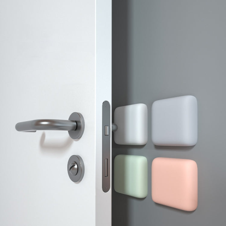 20 PCS Pad in silicone anticollisione silenzioso per maniglia della porta, 5cm Round White, 5cm Round Black, 5cm Round Gray, 5cm Round Pink, 5cm Round Green, 4.5cm Square Gray, 4.5cm Square Pink, 4.5cm Square Green, 4.5cm Square White, 4.5cm Square Black