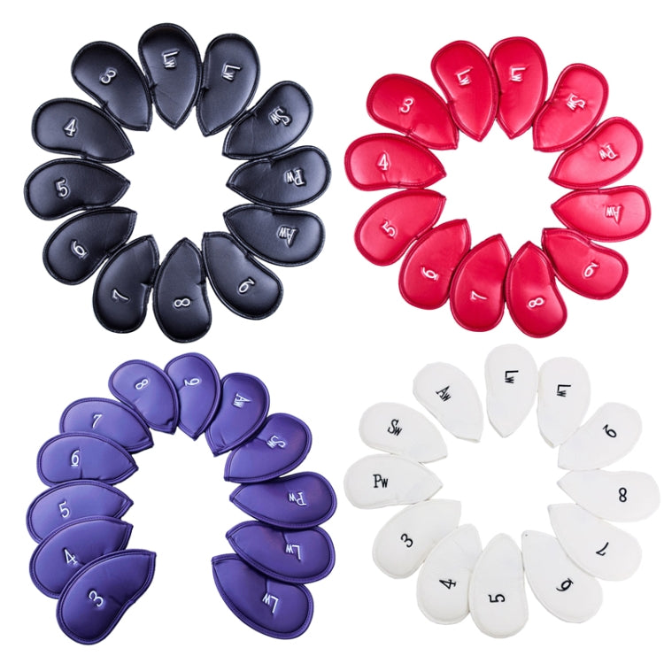 Copri cappello per canna da golf 12 in 1, Black Litchi, Red Tabby, Purple Tabby, White Small Crossgrain