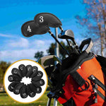 Copri cappello per canna da golf 12 in 1, Black Litchi, Red Tabby, Purple Tabby, White Small Crossgrain