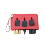 Spazzola per la pulizia multifunzione da golf da 3 pezzi Spazzola per la pulizia della fessura della scanalatura portatile, Brush Set Red, Brush Set Blue, Brush Set Black