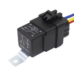 2 PCS 1040 Relè automobilistico integrato impermeabile a 5 pin con staffa, 12V, 24V