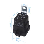 2 PCS 1040 Relè automobilistico integrato impermeabile a 5 pin con staffa, 12V, 24V