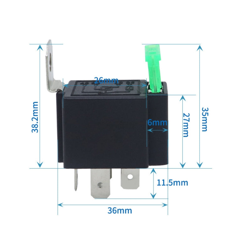5 set JD2912 relè per auto a 4 pin con fusibile, 12V, 24V
