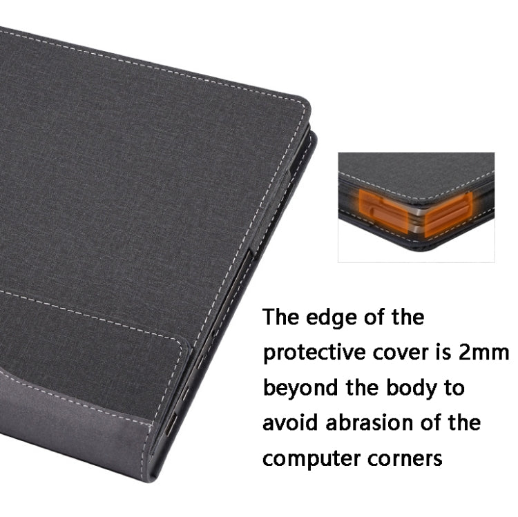 Custodia protettiva per laptop in pelle PU da 13,9 pollici, For Lenovo Yoga 7 Pro / Yoga 930, For Lenovo Yoga 6 Pro / Yoga 920, For Lenovo Yoga 5 Pro / Yoga 910
