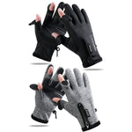 Sport all'aria aperta Equitazione Guanti caldi Touch Screen Guanti da pesca senza dita, M, L, XL, XXl