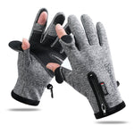 Sport all'aria aperta Equitazione Guanti caldi Touch Screen Guanti da pesca senza dita, M, L, XL, XXl