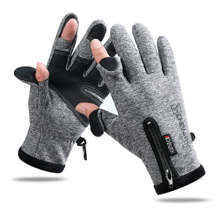 Sport all'aria aperta Equitazione Guanti caldi Touch Screen Guanti da pesca senza dita, M, L, XL, XXl