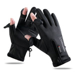 Sport all'aria aperta Equitazione Guanti caldi Touch Screen Guanti da pesca senza dita, M, L, XL, XXl
