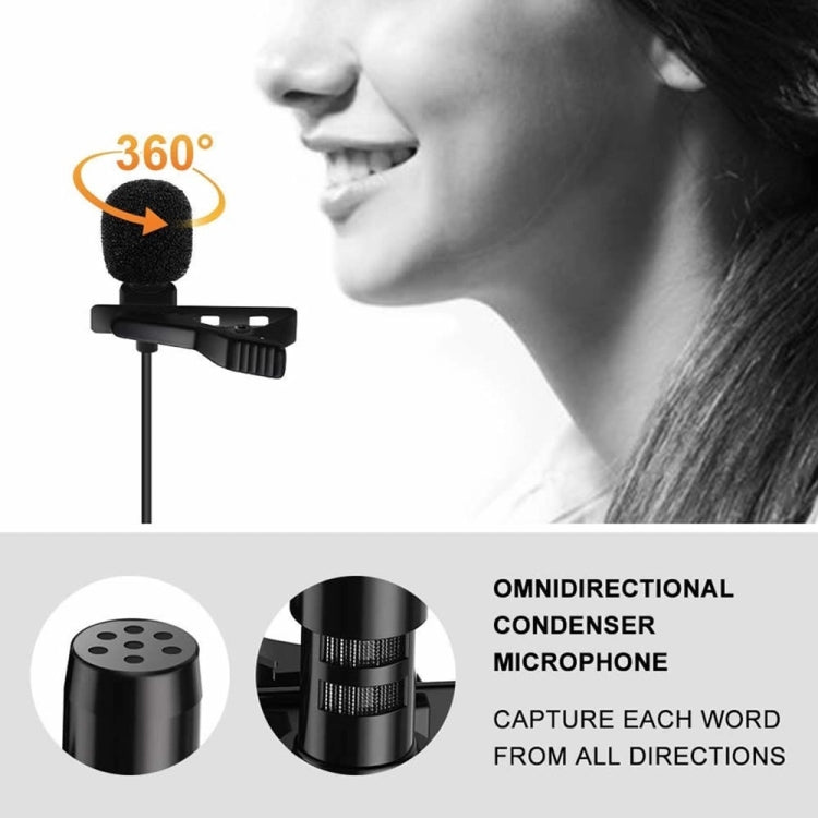 Microfono a collare omnidirezionale per smartphone 3,5 mm