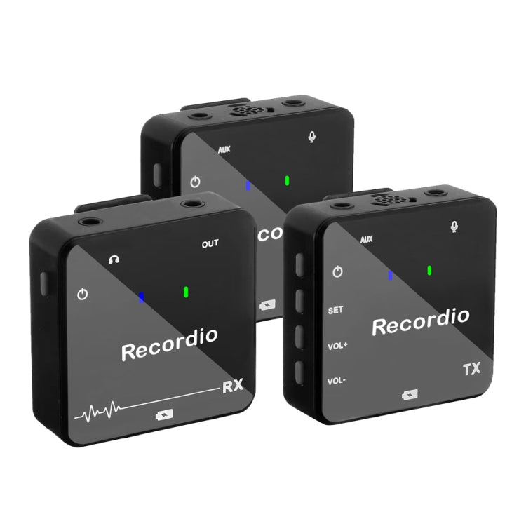 Mini microfono wireless con collare per interviste