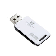 5 PC FB FB-360 Lettore di schede per computer USB 2 in 1, White, Black
