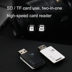 5 PC FB FB-360 Lettore di schede per computer USB 2 in 1, White, Black
