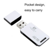 5 PC FB FB-360 Lettore di schede per computer USB 2 in 1, White, Black