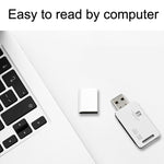 5 PC FB FB-360 Lettore di schede per computer USB 2 in 1, White, Black