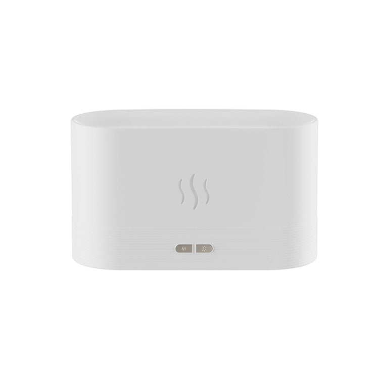 Umidificatore a luce notturna con diffusore di aromi a fiamma, Monochrome(White), Monochrome(Black)