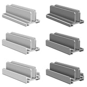 Supporto per telefono tablet per laptop in lega di alluminio, L400 Single Slot (Silver), L400 Single Slot (Gray), L401 Double Slot (Silver), L401 Double Slot (Gray), L402 Three Slots (Silver), L402 Three Slots (Gray)