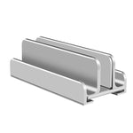 Supporto per telefono tablet per laptop in lega di alluminio, L400 Single Slot (Silver), L400 Single Slot (Gray), L401 Double Slot (Silver), L401 Double Slot (Gray), L402 Three Slots (Silver), L402 Three Slots (Gray)