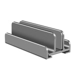 Supporto per telefono tablet per laptop in lega di alluminio, L400 Single Slot (Silver), L400 Single Slot (Gray), L401 Double Slot (Silver), L401 Double Slot (Gray), L402 Three Slots (Silver), L402 Three Slots (Gray)