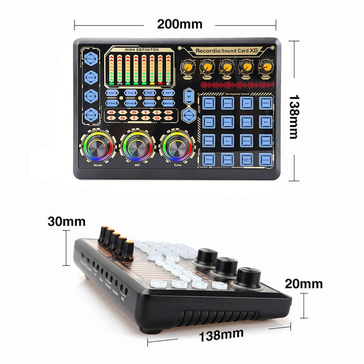 Scheda audio dell'attrezzatura per microfono dal vivo, GAX-X8
